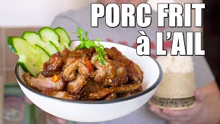 Porc à lail façon street food thaï  Recette facile  Le Riz Jaune [upl. by Rekyr837]