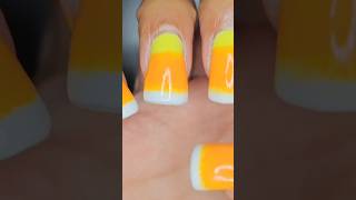 Halloween  Candy Corn  on duckies  Duck Nails  Quick and Easy shorts [upl. by Corson169]