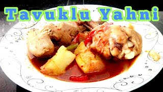 TAVUKLU YAHNİ TARİFİ –TAVUK YAHNİ NASIL YAPILIR [upl. by Necyla]