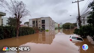 Video shows flooding in Brazil after severe storm leaves 21 dead [upl. by Lorelie386]