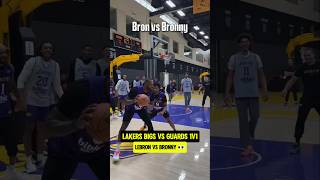 Bronny got the stop on Lebron😭 [upl. by Tinaret957]