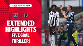 FIVE GOAL THRILLER  Carlisle United v Grimsby Town extended highlights [upl. by Biebel]