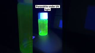 Perovskite CsPbBr3 under UV light 365 nm [upl. by Ulland]