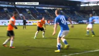 150314 Hansa Rostock  01  SV Darmstadt 98 ARD Sportschau [upl. by Suoivatram]