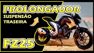 EXCLUSIVO Prolongador suspensão traseira FZ25 Fazer 250 ATACAMA Parts [upl. by Iahcedrom]