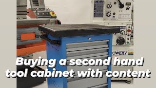 buying a second hand tool cabinet with tools  lets see what is inside [upl. by Celina]