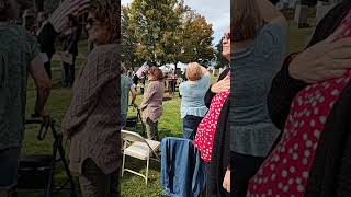 Planting of the Liberty Tree for America 250 PA Westminster Presbyterian Cemetery Mifflintown PA [upl. by Llehsyt]