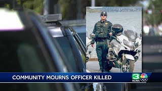 Vacaville community supports family of fallen officer Matthew Bowen [upl. by Gentilis]