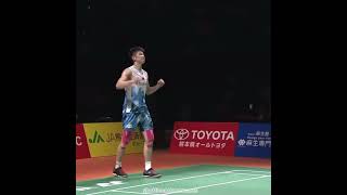 li shi feng celebration 🤸🏻‍♂️ badminton shortvideo shorts fyp badmintonlovers short youtube [upl. by Ruffin]