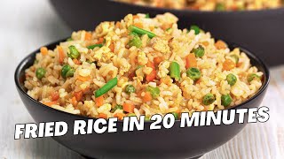 FRIED RICE Easy Dinner in 20 Minutes Asian Style EGG FRIED RICE Recipe by Always Yummy [upl. by Elysia416]