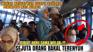 Wulan Ngamen Dibus keluarkan suara aslinya dan Buat penumpang mata berkacaPengamen viral [upl. by Desmund]