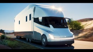 Inside a Tesla SemiTruck MotorHome Concept 3D Animation [upl. by Earaj393]