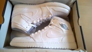 Unboxing butów shoes Nike Jordan AIR 1 MID 554724102 [upl. by Dorothea95]