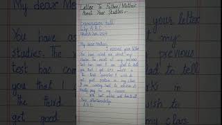 lettertofather letterwriting letterwritinginenglish viralshort english learnandgrow [upl. by Nnyletak]