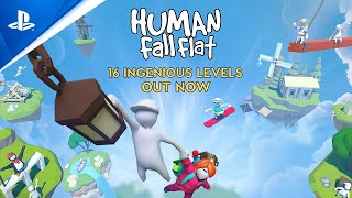 Human Fall Flat  16 Amazing Levels  PS4 [upl. by Cullen283]