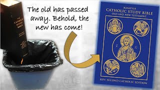 Throw Away Your Catholic Study Bible The COMPLETE Ignatius Catholic Study Bible is Almost Here [upl. by Eirffej]