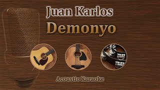 Demonyo  Juan Karlos Acoustic Karaoke [upl. by Ahsinrac]