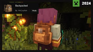 🎒 Como poner el MOD de MOCHILAS en Minecraft 👉 Backpacked Mod  Review 2024 ✅ Forge 1122  1201 [upl. by Brey]