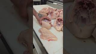 This is how I debone a chicken breast butcher chicken knifeskills nazeefbutcher [upl. by Corron105]