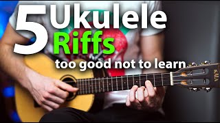 Five Awesome Ukulele Riffs Too Good Not To Learn [upl. by Dlareme250]