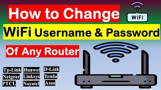 How to Change Wifi Password of Any Router [upl. by Nivad771]