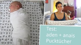 Test aden  anais Swaddles Mulltuch zum Pucken  Babyartikelde [upl. by Drarehs]