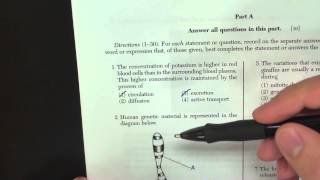 Question 1 Living Environment Regents January 2014 [upl. by Lock]