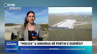 Anija Moliva në portin e Durrësit gazetarja e Syri Tv raporton live nga Durrësi [upl. by Wailoo545]