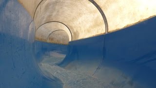 Amnéville Les Thermes  Toboggan bleu Tunnelrutsche [upl. by Annekam]