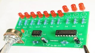 Most popular Electronics Projects with NE555 CD4017 ic and RED LED  STOP MOTION [upl. by Ahsikit]