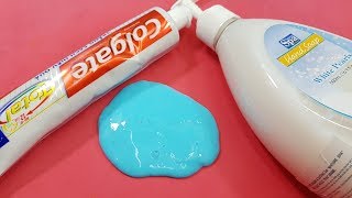 Hand Soap Colgate and Sugar Slime No Glue Slime with Hand Soap Colgate and Sugar No Borax Recipe [upl. by Nevla]