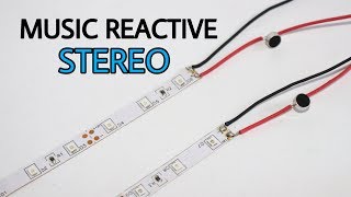 Stereo Music Reactive led strip  how to make music reactive led strip [upl. by Ynney890]