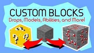 Easily Create CUSTOM BLOCKS  Minecraft Data Pack Tutorial 116 [upl. by Einal]