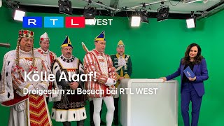 Kölle Alaaf Dreigestirn zu Gast bei RTL WEST  RTL WEST 24012024 [upl. by Nnave228]