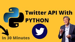 Twitter API with Python  Tutorial For Beginners 2023 [upl. by Ettenuj]