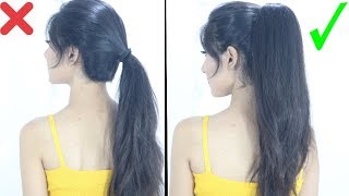 New High Ponytail Hairstyle For School College Work  Long Ponytail [upl. by Sanfo]