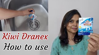 Mr Muscle Kiwi Dranex Sink Cleaner How to clean blocked Jam drain pipes using Dranex drain cleaner [upl. by Adnahc]