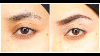 Tutoriel sourcils sans épilation طريقة رسم الحواجب [upl. by Anowahs]