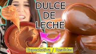 DULCE DE LECHE Clásico y Repostero CASERO  EXPECTATIVA  REALIDAD [upl. by Picco]