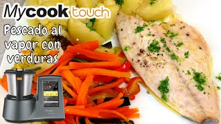 PESCADO AL VAPOR CON VERDURAS  Robot de cocina Mycook Touch [upl. by Poree]