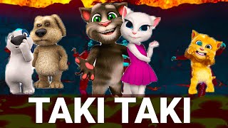 Taki Taki  DJ Snake ft Selena Gomez Ozuna Cardi B  Talking Tom Version [upl. by Byrle]