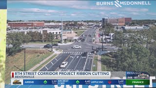 Bentonville cuts ribbon for 8th Street Corridor Project [upl. by Cumings590]