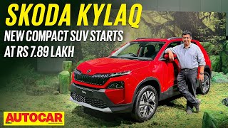 Skoda Kylaq  Its a miniKushaq  First Look  Autocar India [upl. by Sig607]