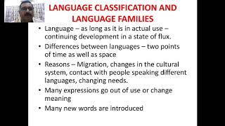 LANGUAGE FAMILIES  A brief Introduction to the Language Families [upl. by Loggins]