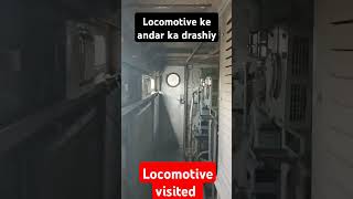 inside locomotive visited train locomotive railway india youtube shortvideos viralshorts 1k [upl. by Mariano]