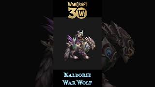 Kaldorei War Wolf worldofwarcraft warcraft anniversary [upl. by Vannie335]