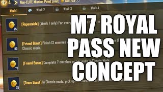 M7 Royal Pass New Concept Explain  M7 Royal Pass friend bonus friend boost team boost returnable [upl. by Anastatius]