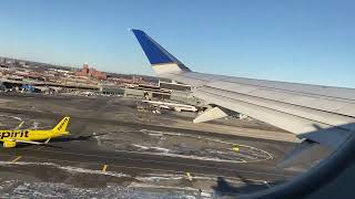 Choppy takeoff out of Newark EWR to Asheville AVL [upl. by Orella689]