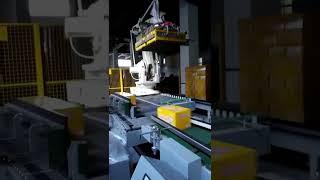 ABB Robotic OpenTop Case Palletizer Tray Palletizer Layer Palletizing System roboticpalletizer [upl. by Lachance626]