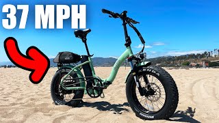 This 2200 Folding Ebike is INTENSE  Amp Rides Volt ST Review [upl. by Yrtnahc]